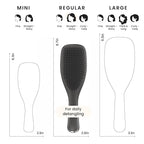 Tangle Teezer Chrome Ultimate Detangler Brush for Wet & Dry Hair, Eliminates Knots & Reduces Breakage for Straight to Curly Hair Types, Midnight Silver