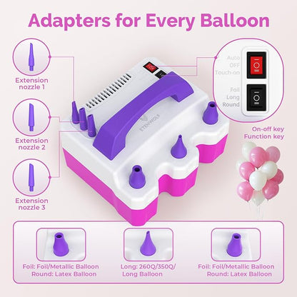 ETENWOLF Electric Balloon Pump for All Balloons | Balloon Inflator for Birthday - Image 6