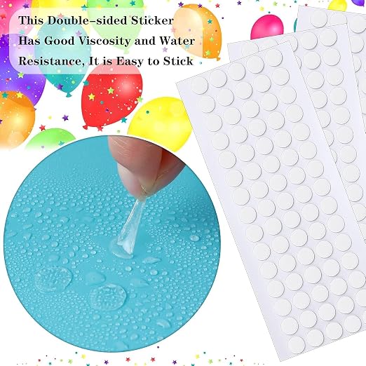 JANYUN 280 Pcs Sticky Dots Stickers, 10mm Round Putty Clear Sticky Tack | No - Image 5