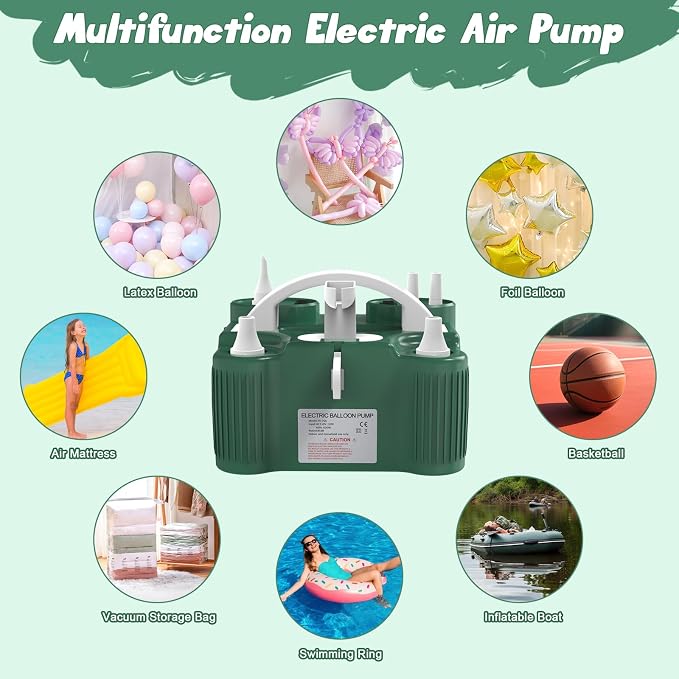 chamvis Balloon Pump Electric, Balloon Air Pump Inflate Pump - Image 2