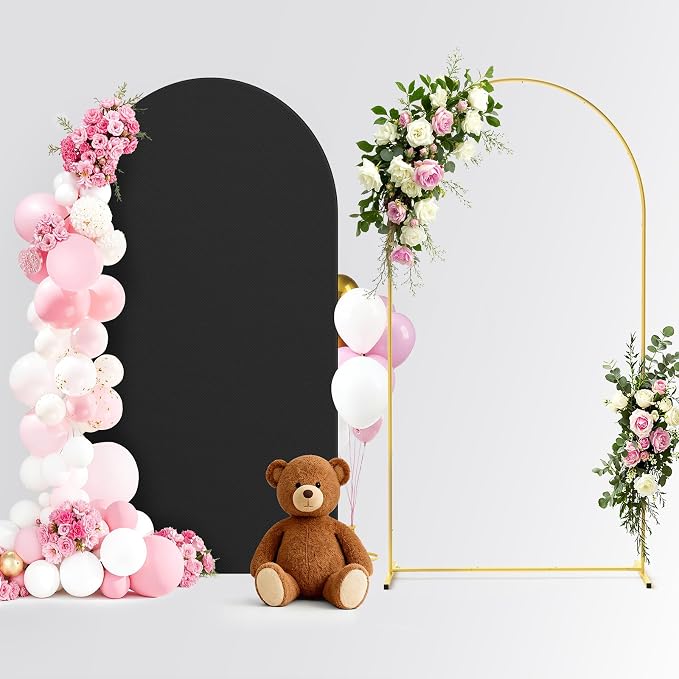 Pureegg Arch Backdrop Stand and Cover Set, 7.2 ft, Celebrations, Easy Assembly by Pureegg