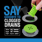 TubShroom Tub Drain Hair Catcher Strainer, Green – Drain Protector and Hair Catcher for Bathroom Drains, Fits 1.5” – 1.75” Bathtub and Shower Tub Drains