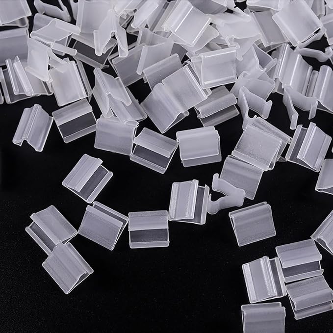 200PCS Clear Plastic V Balloon Clips - Image 3