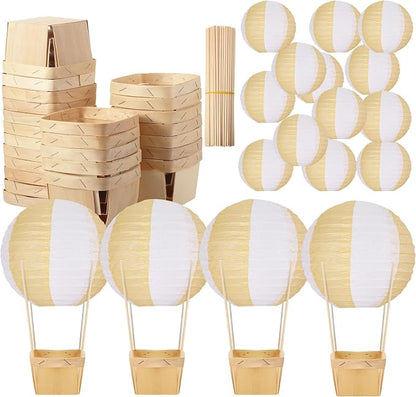 24 Set Hot Air Balloon Table Centerpieces Baby Shower Party Decoration Paper by Namalu