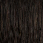 Hairuwear Hairdo Trendy Fringe and Bun Hairpiece With Fashionable Bangs and Side Piece, R435S Glazed Black Cherry