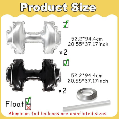 Dumbbell Balloons Gym Balloons Barbell - Image 2