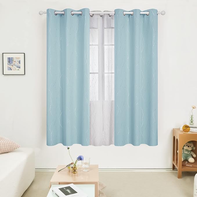 Deconovo Living Room Curtains 72 Inches Long, Thermal Insulated, Room Darkening - Image 2