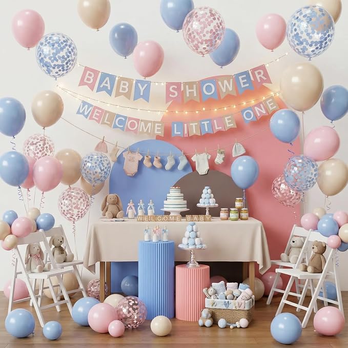 Pink and Blue Balloon Arch Kit - Image 4