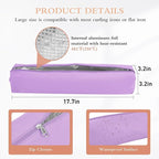 Professional Hot Hair Tools Organizer Bag Portable Travel Heat Resistant Storage Case Pouch for Curling Irons, Flat Irons, Hair Straightener and Styling Tools(17.7" x 3.2"x 3.2")