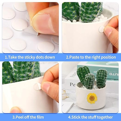 JUNEBRUSHS 350 Pieces Double Sided Sticky Dots, Sticky Tack - Image 4