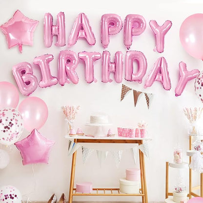 CANREVEL Happy Birthday Banner Decorations + Sign Balloons, - Image 5