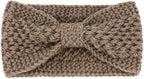 DRESHOW Knit Crochet Headband for Women Ear Warmer Soft Turban Stretch Warmer Headbands Winter Fashion Head Wrap