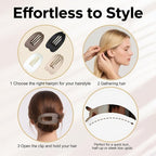 Large Flat Hair Clips for woman,4PCS French Flat Hair Claw Clips,Duckbill Hair Clips for Thick and Thin Hair,Matte No-Slip Hair Clip Strong Hold Barrettes (Multicolor)