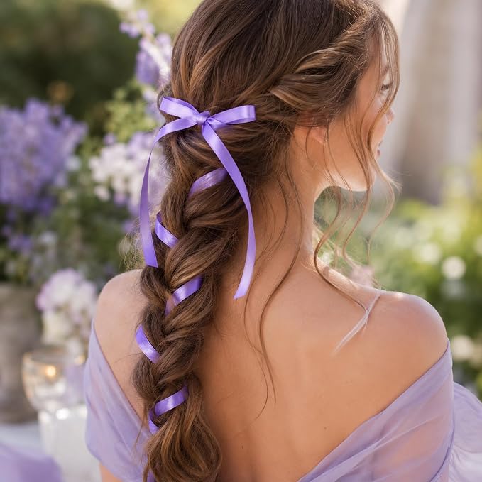 3/8In 30Yards Thin Violet Ribbon - Image 6