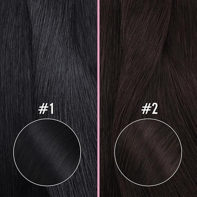YoungSee Black Nano Ring Hair Extensions Human Hair 24 Inch Nano Beads Hair Extensions Jet Black Nanoring Hair Extension Real Human Hair Cold Fusion Nano-Tip Hair Extension for Long Hair 50s 50g