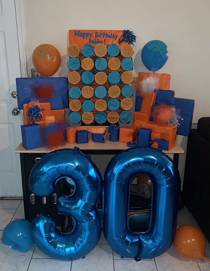Number Balloons 30 Balloon 40 inch Dark Blue - Image 4