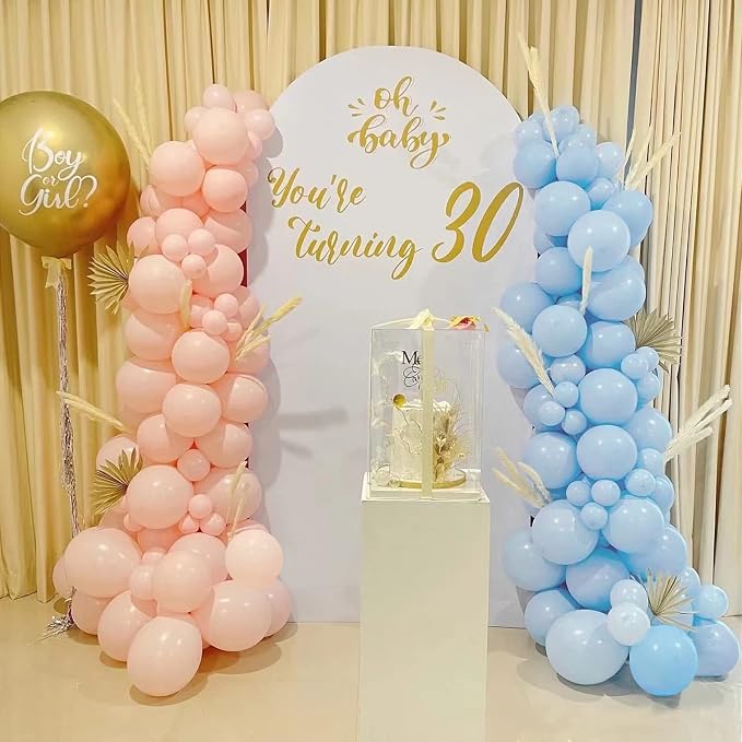 FOTIOMRG 110pcs Light Blue Balloon Garland Arch Kit, 18 12 10 5 inch Light Blue - Image 7