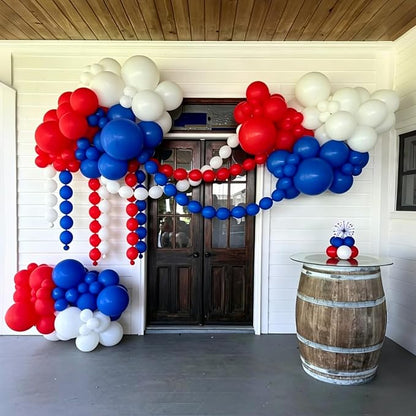 Lukiituke Red White and Blue Balloon Arch Kit - Image 4