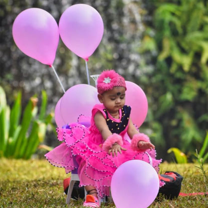 120 Pack Pearl Pink Balloons, Bright 12 inch Royal Pink Latex Party Balloons - Image 7