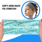 Lotus78, Pack of 6 Wide Headbands for Women Non Slip, Fashionable Sports Hair Bands for Women's Hair, Soft Elastic Stretchy Head Bands, Yoga Workout Headbands for Women Daily Fashion (Element)
