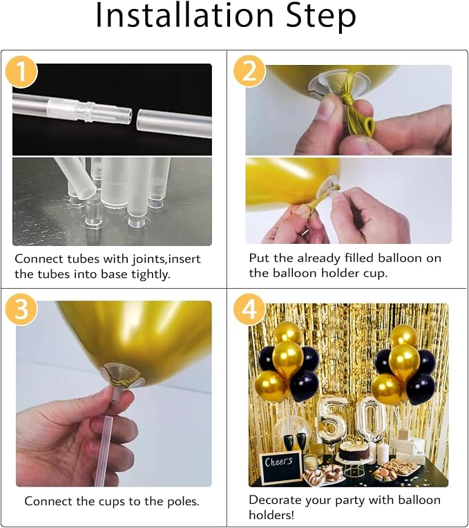 10 Sets Balloon Stand Kits, Balloon Sticks Holder - Image 8