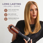 SUTRA Infrared Blowout Brush, 3" - All-in-One Infrared Heated & Ionic Round Dryer Brush for All Hair Types - Professional Thermal Styling Hair Tools for Blow Out - Volumizing Hot Air Brushes