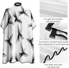 Extra Large Hair Styling Cape, Haircut Apron Black Crow Raven Bird Grey Haircuting Salon Cape Gown for Hair Cutting Styling