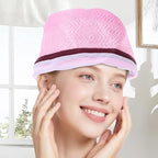 Steamer Hair, 2 Level Heat Electric Drying Hood, Portable Hair Heat Cap with Adjustable Temperature for Deep Conditioning, Home Spa Salon Professional Styling for Women Girls Care