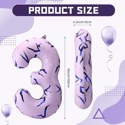 40 Inches Number 3 Balloon - Image 2
