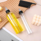 3 Pcs Applicator Bottle for Hair Dye 8.5 Ounce Hair Oil Applicator Plastic Squeeze Bottle Root Transparent Hairs Dye Bottles Twist-On Top Tip Cap with Graduated Scale for Home Salon Stylist Beauty