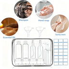 14 Pack Travel Bottles for Toiletries - TSA Approved Leak-Proof Squeezable Containers for Shampoo, Conditioner, Lotion, and Body Wash - Convenient and Practical Travel Accessories