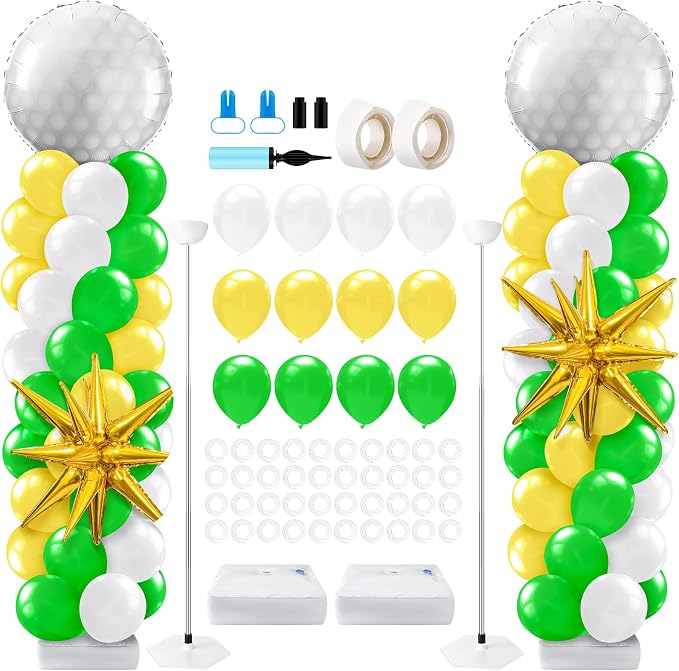 Kasyat 2 Sets Golf Balloon Column Stand Kit by Kasyat