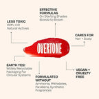 oVertone Daily Color Depositing Conditioner: 8oz Temporary Coloring Conditioner with Shea Butter & Coconut Oil, Refresh Color & Prevent Fading, Vegan & Cruelty-Free, Extreme Red is Ruby Red