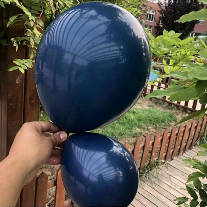 Navy Blue Balloons, 5 inch 100pcs Mini Dark Blue Latex Balloons - Image 6