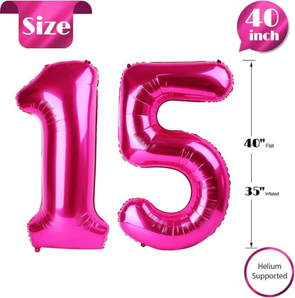 Hot Pink 15 Balloon - Image 5