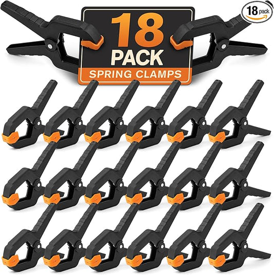 18 Pack Spring Clamps, Heavy Duty Spring Clamps, Balloon Arch Clips | 3.4inch by Unknown