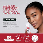 RB RENATA BEAUTY Tint Kit – Cream Hair Dye Kit with Developer and Application Brush for Spot Coloring - Covers Gray Hairs, Smudge-Proof, Long-Lasting Up to 4 Weeks, 20 Applications [Black]