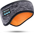 Bluetooth Headband Headphones Double-Layer Ear Warmer for Men Women Winter Cold Weather Wireless Music Thick Fleece Lined Ear Muffs Outdoor Sports Running Cycling (Gray)