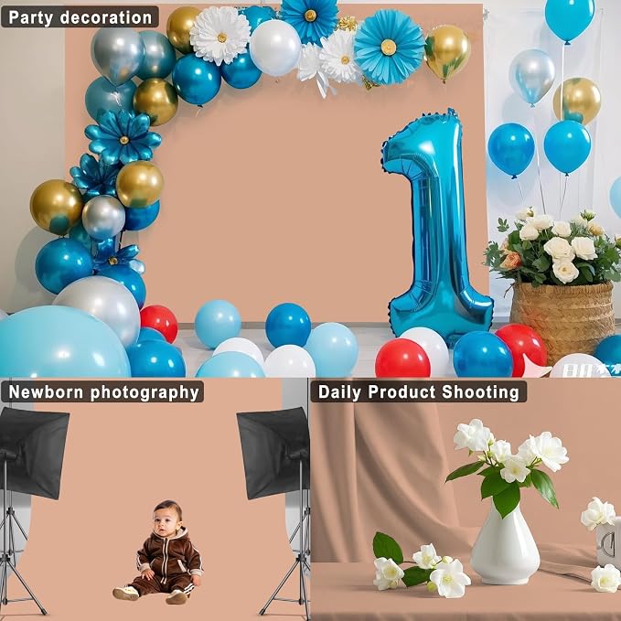 Nude Backdrop for Photoshoot, Professional Photo Backdrop Background Curtain - Image 5