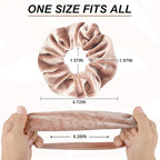 Scrunchies for Women, 12 Pcs Neutral Brown Tones Velvet Scrunchies - Classic Thick Elastic Hair Ties for a Soft Ponytail