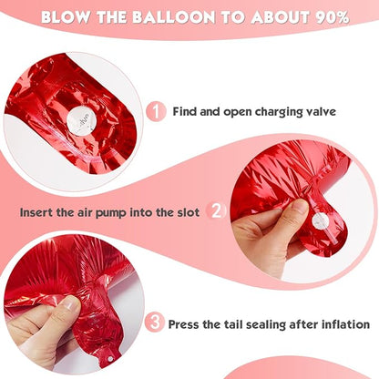 40 Inch Red Number 6 Balloon Birthday Party Decorations - Image 6
