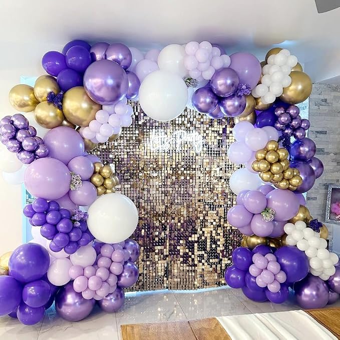Purple Balloon Garland Arch Kit - Image 7