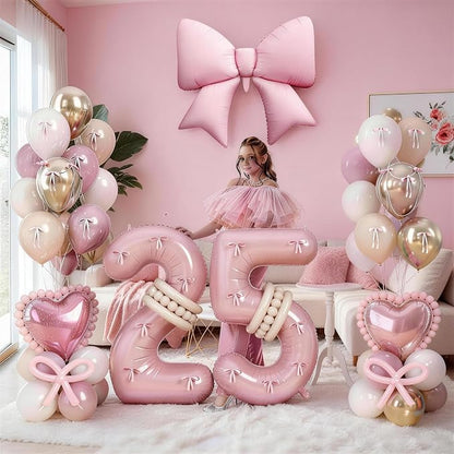 Pink 40 Inch Balloon Number 25 for 25th Birthday Decorations Women, Dusty Blush - Image 7