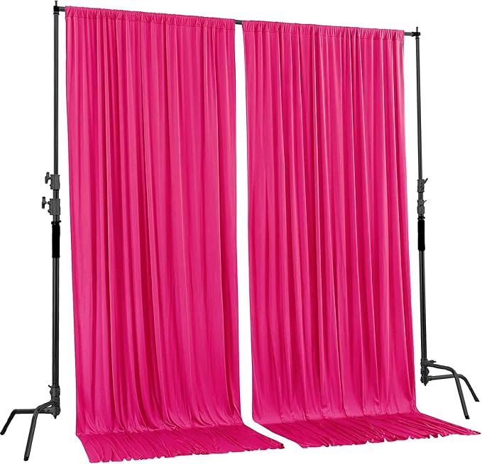 AK TRADING CO. 10 feet x 10 feet Polyester Backdrop Drapes Curtains Panels - Image 2