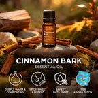 Gya Labs Cinnamon Bark Essential Oil - 0.34 Fl Oz - for Hair, Skin, Diffuser, Aromatherapy & DIY Candle Making Scent