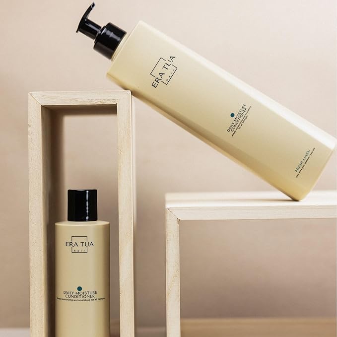 Fresh Linen Conditioner | Dutch Made & Formulated | Moisturizing & Repairing Conditioner for Dry, Damaged Hair | Uplifting Bergamot, Jasmine, argan oil & Rose Scent | 200 ml