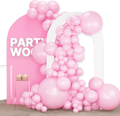 PartyWoo Baby Pink Balloons 100pcs Pastel Pale Light Pink Color | 36 18 12 10 5 by PartyWoo