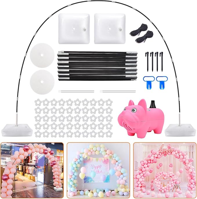 Chamvis Balloon Arch Kit with Electric Balloon Pump, Adjustable Balloon Arch by Chamvis