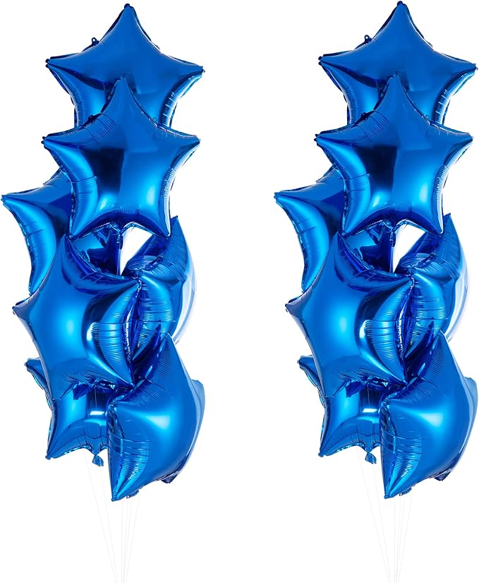 Blue Star Balloon 18 Inches Foil Balloons Mylar Helium Balloons - Image 2