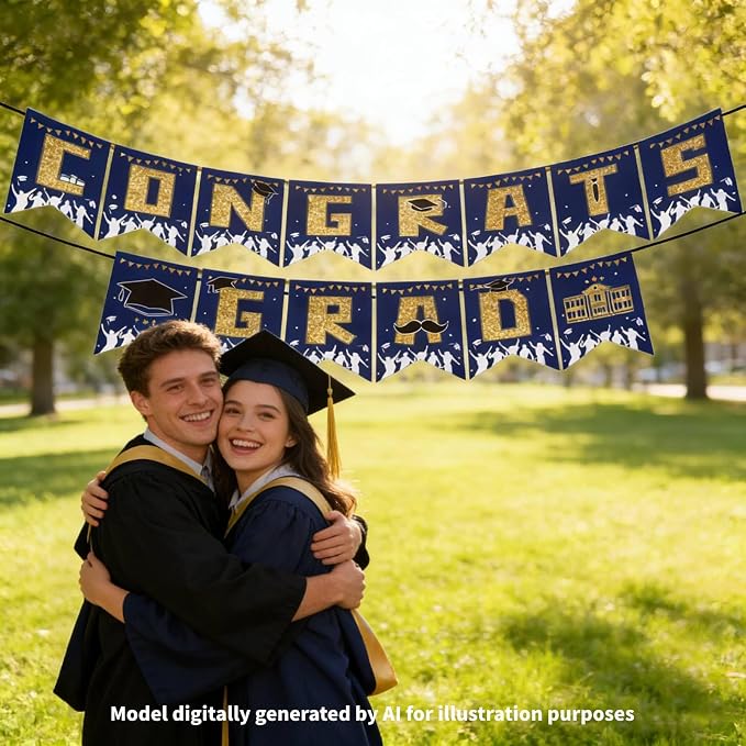 Congrats Grad Banners, Congratulations Grad Banner, Graduation Decorations - Image 4